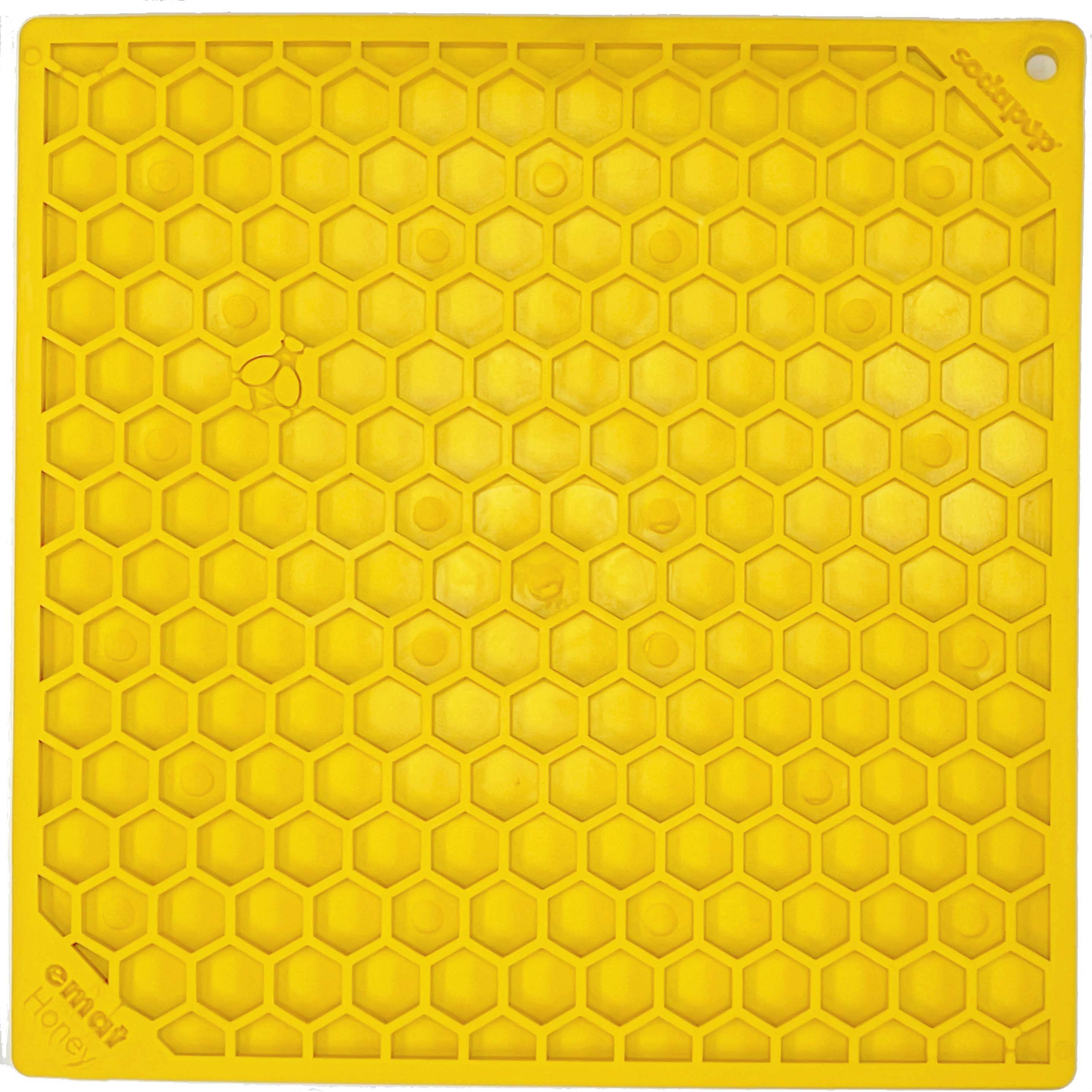 Honeycomb eMat - Enrichment Lick Mat for Dogs and Cats | eMat Enrichment Toy for Anxiety Relief | SodaPup